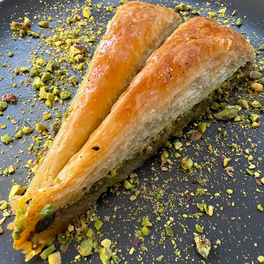 Carrot Baklava London with ice cream
