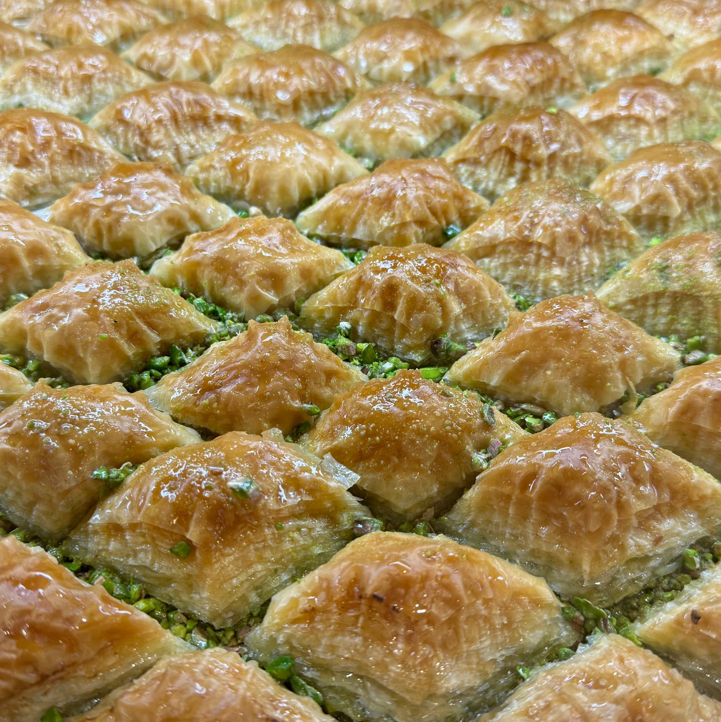 Handmade Traditional Turkish Diamond Pistachio Baklava
