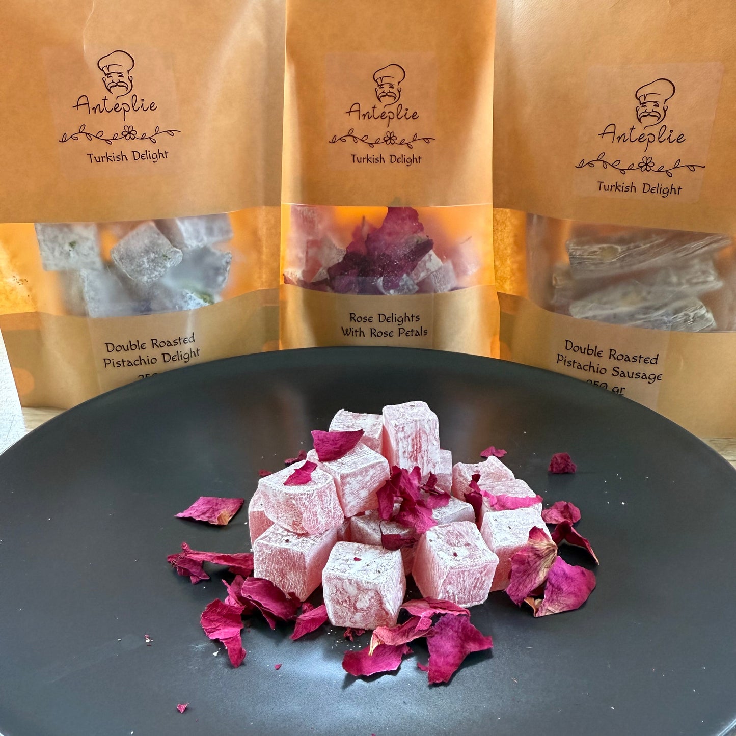 Turkish Delight with Rose Petals